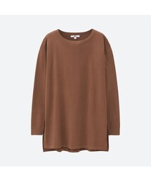 UNIQLO | オーバーサイズスリットチュニック（長袖）(ニット/セーター)