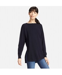 UNIQLO | オーバーサイズスリットチュニック（長袖）(ニット/セーター)