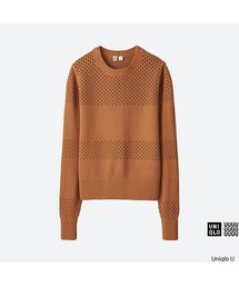 UNIQLO | コットンメッシュクルーネックセーター（長袖）＋(ニット/セーター)