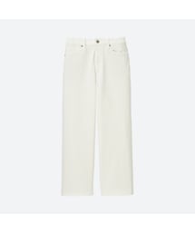 UNIQLO | ハイライズワイドフィットクロップドジーンズ(デニムパンツ)