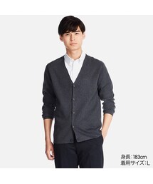 UNIQLO | ミラノリブVネックカーディガン（長袖）(ニット/セーター)