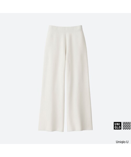 UNIQLO（ユニクロ）の「ミラノリブパンツ＋E（その他パンツ・レディース・BLACK 09/WHITE 00/BLUE 68・XL/L/XXL/M/S）」の2枚目の写真