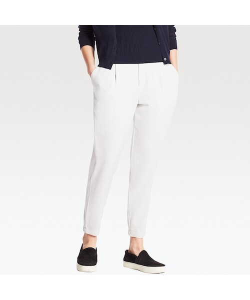 UNIQLO（ユニクロ）の「ドレープジョガーパンツ（レングス63～65cm）（その他パンツ・レディース・BROWN 34/BLACK 09/LIGHT GRAY 02・M/XXL/L/S/XL/3XL/XS）」の3枚目の写真