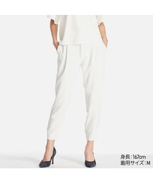 UNIQLO | ドレープジョガーパンツ（ストライプ・レングス63～65cm）(その他パンツ)