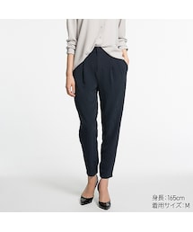 UNIQLO | ドレープジョガーパンツ（ストライプ・レングス62～65cm）(その他パンツ)