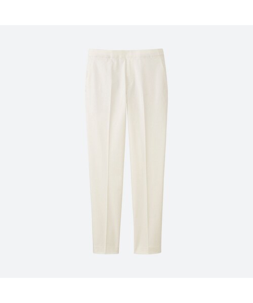 UNIQLO（ユニクロ）の「サテンアンクルパンツ＋EC（その他パンツ・レディース・NATURAL 30/NAVY 69/DARK ORANGE 28/BLACK 09/WHITE 00/BLUE 61・L/XL/S/3XL/M/XXL/XS）」の2枚目の写真