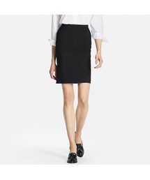 UNIQLO | ストレッチタイトスカート（無地ストライプ・ミドル丈）＋E(スカート)