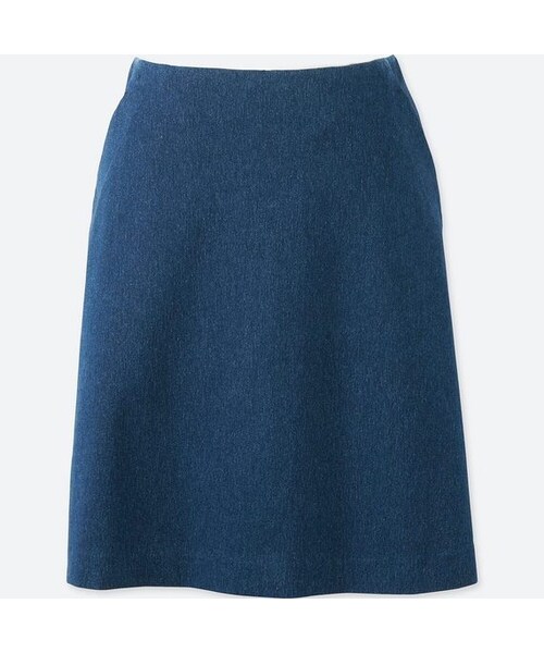 UNIQLO（ユニクロ）の「ハイウエストフレアミニスカート（スカート・レディース・YELLOW 42/OFF WHITE 01/BLACK 09/GRAY 03/BLUE 67・M/L/XXL/XS/S/XL）」の5枚目の写真