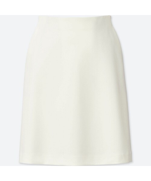 UNIQLO（ユニクロ）の「ハイウエストフレアミニスカート（スカート・レディース・YELLOW 42/OFF WHITE 01/BLACK 09/GRAY 03/BLUE 67・M/L/XXL/XS/S/XL）」の2枚目の写真