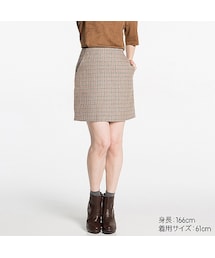 UNIQLO | ウールブレンドミニスカート（ガンクラブチェック）(スカート)