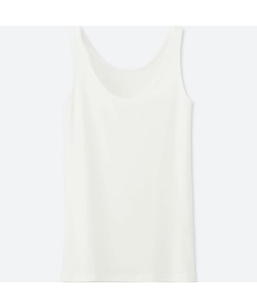 UNIQLO（ユニクロ）の「エアリズムタンクトップ（その他アンダーウェア/インナー・レディース・LIGHT GREEN 50/PURPLE 71/BLACK 09/LIGHT ORANGE 20/GRAY 03/WHITE 00/NATURAL 30/NAVY 69・3XL/XXL/XL/M/L/S/XS）」の2枚目の写真