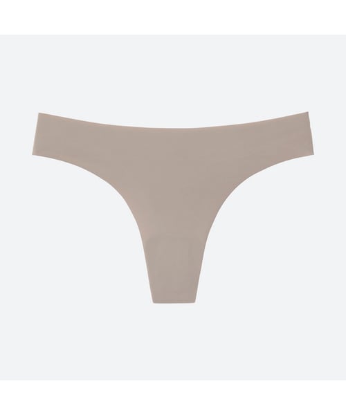 UNIQLO（ユニクロ）の「ウルトラシームレスショーツ（タンガ）＋EC（ブラジャー・レディース・BLACK 09/BEIGE 31/KHAKI 33/NAVY 69・S/XL/M/L）」の3枚目の写真