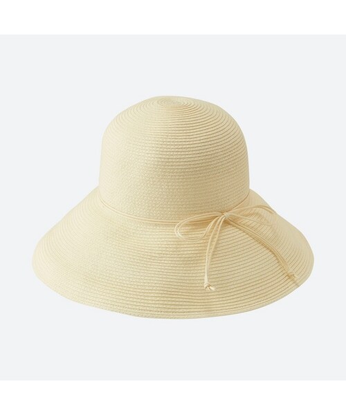 UNIQLO（ユニクロ）の「チューリップハット（ハット・レディース・NATURAL 30/NAVY 69/OFF WHITE 01・フリー）」の2枚目の写真