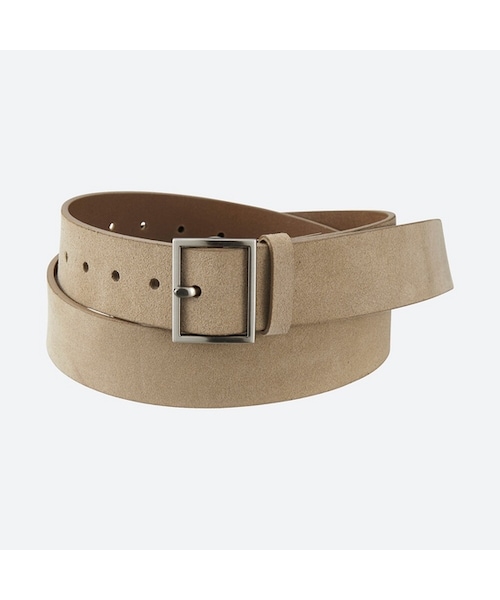 UNIQLO（ユニクロ）の「スウェードワイドベルト（ベルト・レディース・BLACK 09/BROWN 36/BEIGE 32・フリー）」の3枚目の写真