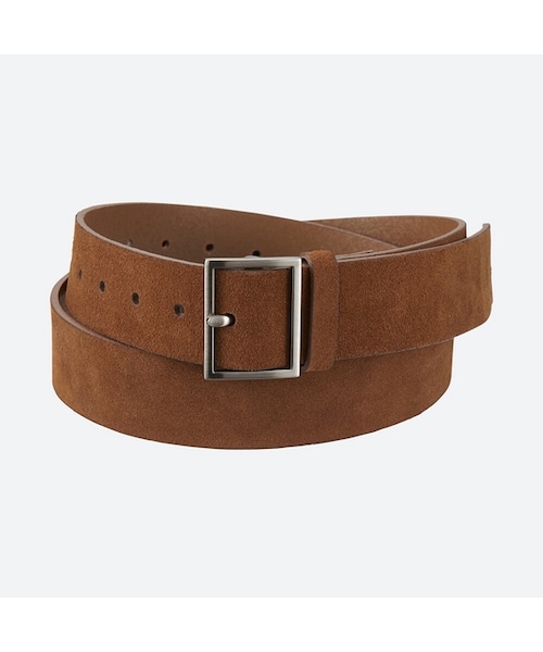 UNIQLO（ユニクロ）の「スウェードワイドベルト（ベルト・レディース・BLACK 09/BROWN 36/BEIGE 32・フリー）」の2枚目の写真