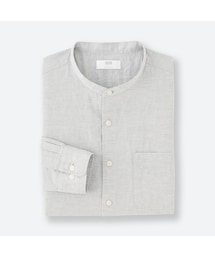 UNIQLO | リネンコットンスタンドカラーシャツ（長袖）＋EC(シャツ/ブラウス)