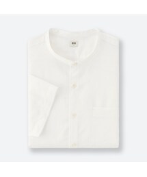 UNIQLO | リネンコットンスタンドカラーシャツ（半袖）＋EC(シャツ/ブラウス)