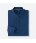 ユニクロ | デニムスリムフィットシャツ（長袖）＋E(襯衫)