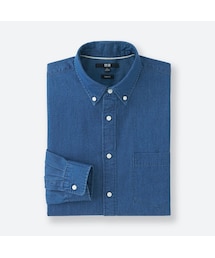 UNIQLO | デニムスリムフィットシャツ（長袖）＋E(シャツ/ブラウス)