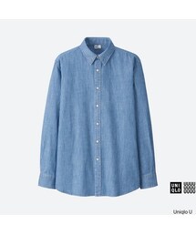UNIQLO | デニムシャツ（ストライプ・長袖）(シャツ/ブラウス)