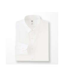 UNIQLO | ファインクロスストレッチスリムフィットブロードシャツ（ポケットなし・長袖）＋EC(シャツ/ブラウス)