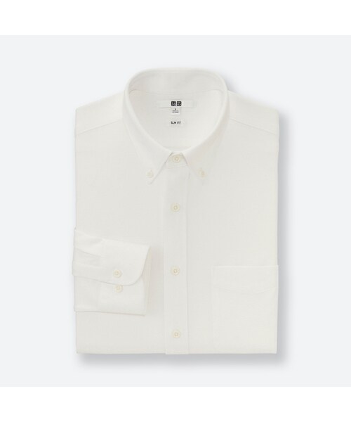 UNIQLO（ユニクロ）の「イージーケアコンフォートシャツ（スリムフィット・長袖）（シャツ/ブラウス・メンズ・GRAY 03/NAVY 69/WHITE 00/BLUE 65・S/L/M/XS/4XL/3XL/XXL/XL）」の2枚目の写真