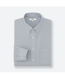UNIQLO | ファインクロスストライプシャツ（長袖）(シャツ/ブラウス)