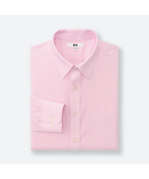 UNIQLO（ユニクロ）の「スーパーノンアイロンシャツ（長袖）＋EC（シャツ/ブラウス・メンズ・WHITE 00/PINK 11/LIGHT BLUE 60/LIGHT GRAY 02・4XL/3XL/M/XS/S/XXL/L/XL）」の4枚目の写真