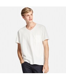 UNIQLO | ウォッシュスラブVネックT（半袖）(Tシャツ/カットソー)