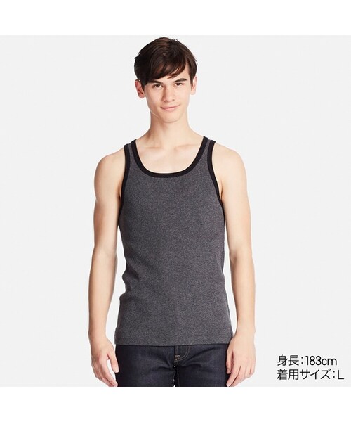 UNIQLO（ユニクロ）の「ドライカラーリブタンクトップ（Tシャツ