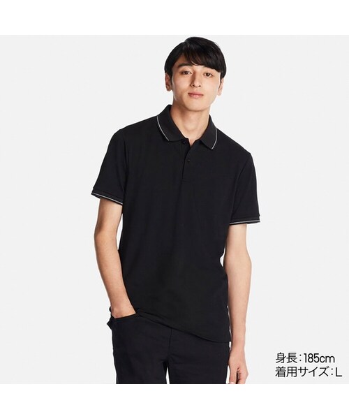 UNIQLO（ユニクロ）の「ドライEXポロシャツ（半袖）（ポロシャツ・メンズ・RED 17/WHITE 00/NAVY 69/GRAY 04/BLACK 09・L/4XL/S/XL/XXL/M/XS/3XL）」の3枚目の写真