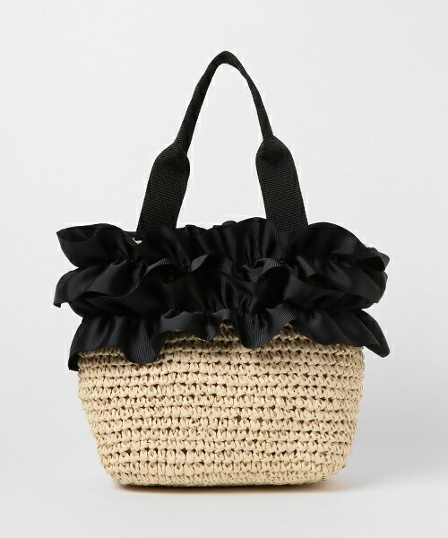 INTERPLANET(インタープラネット)の「RAFFLE カゴバッグ(かごバッグ・レディース・グレー/ベージュ/ネイビー・フリー)」の2枚目の写真