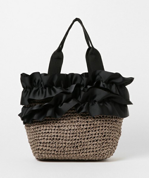 INTERPLANET(インタープラネット)の「RAFFLE カゴバッグ(かごバッグ・レディース・グレー/ベージュ/ネイビー・フリー)」の1枚目の写真