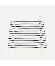 UNIQLO | ウォッシュボーダーT（長袖）(Tシャツ/カットソー)