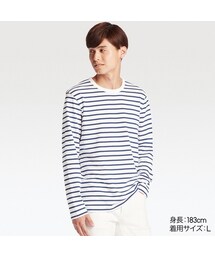 UNIQLO | ウォッシュボーダーT（長袖）(Tシャツ/カットソー)