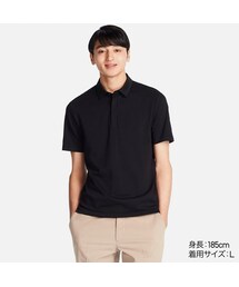UNIQLO | ドライコンフォートシャツカラーポロシャツ（小襟・半袖）(ポロシャツ)