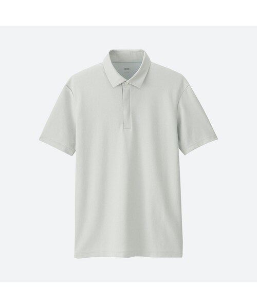 UNIQLO（ユニクロ）の「ドライコンフォートシャツカラーポロシャツ（小襟・半袖）（ポロシャツ・メンズ・OLIVE 56/NAVY 69/LIGHT GRAY 02/BLACK 09/WHITE 00・XS/M/3XL/XL/XXL/S/L/4XL）」の4枚目の写真