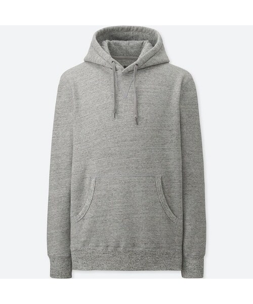 UNIQLO（ユニクロ）の「スウェットプルパーカ（長袖）（パーカー・メンズ・NAVY 69/GRAY 03/BLACK 09/GREEN 55/NATURAL 30・M/L/S/XL/XS/XXL/3XL/4XL）」の3枚目の写真