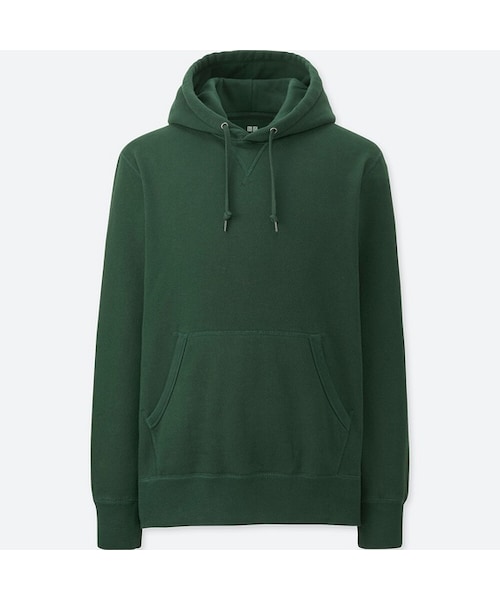UNIQLO（ユニクロ）の「スウェットプルパーカ（長袖）（パーカー・メンズ・NAVY 69/GRAY 03/BLACK 09/GREEN 55/NATURAL 30・M/L/S/XL/XS/XXL/3XL/4XL）」の5枚目の写真