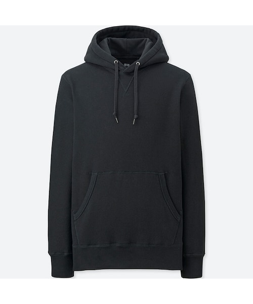 UNIQLO（ユニクロ）の「スウェットプルパーカ（長袖）（パーカー・メンズ・NAVY 69/GRAY 03/BLACK 09/GREEN 55/NATURAL 30・M/L/S/XL/XS/XXL/3XL/4XL）」の2枚目の写真