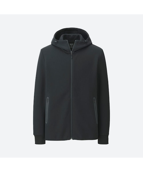 UNIQLO（ユニクロ）の「ドライストレッチフルジップパーカ（長袖）（パーカー・メンズ・DARK GRAY 08/NAVY 69/BLUE 65/BLACK 09/WHITE 00/GRAY 03・XL/XS/4XL/M/XXL/L/3XL/S）」の3枚目の写真