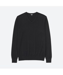 UNIQLO | コットンカシミヤVネックセーター(長袖)(ニット/セーター)