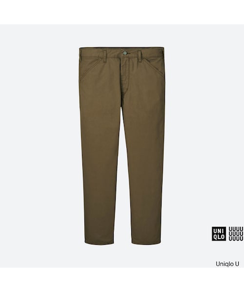 UNIQLO（ユニクロ）の「コットンツイルパンツ＋（その他パンツ・メンズ・OLIVE 56/BLACK 09/KHAKI 33・30/29/34/33/32/31/35）」の3枚目の写真