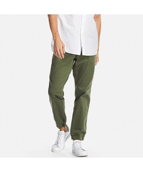 UNIQLO（ユニクロ）の「ジョガーパンツ（コットン・レングス76cm）＋EC（その他パンツ・メンズ・WHITE 00/BEIGE 32/NAVY 69/OLIVE 57・S/3XL/4XL/L/XS/XXL/M/XL）」の3枚目の写真