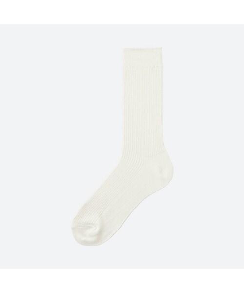 UNIQLO（ユニクロ）の「50色ソックス（消臭機能付き）（ソックス/靴下・メンズ・YELLOW 48/BLUE 65/WHITE 00/GRAY 07/OFF WHITE 01/LIGHT GRAY 02/GRAY 04/GRAY 03/ 94・27-29/25-27）」の2枚目の写真