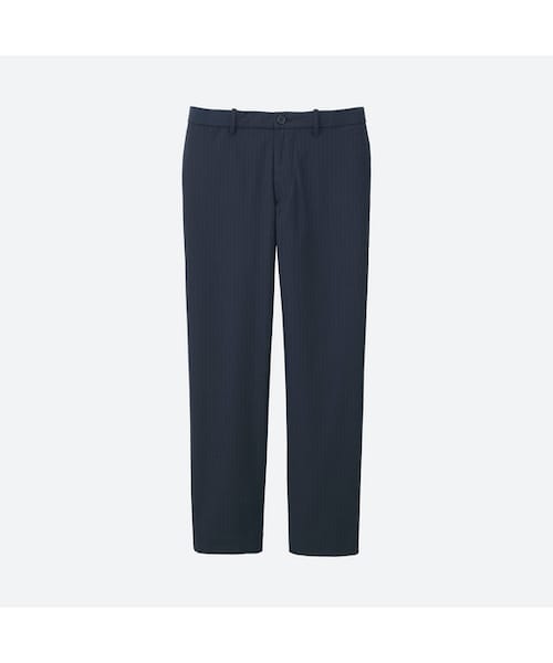 UNIQLO（ユニクロ）の「イージーアンクルパンツ（ストライプ・レングス76cm）＋EC（その他パンツ・メンズ・GRAY 05/BLUE 68・3XL/M/XXL/L/4XL/XL/XS/S）」の2枚目の写真