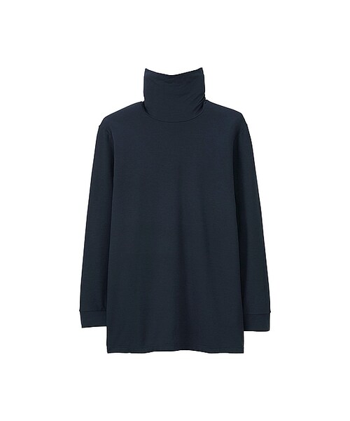 UNIQLO（ユニクロ）の「ヒートテックタートルネックT（9分袖）（その他アンダーウェア/インナー・メンズ・DARK GRAY 08/BLACK 09/WHITE 00/NAVY 69・S/L/XL/M）」の4枚目の写真