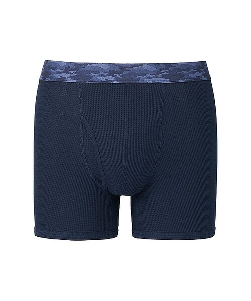 UNIQLO（ユニクロ）の「スーピマコットンワッフルボクサーブリーフ（ウエストゴムカモフラージュ）（その他アンダーウェア/インナー・メンズ・BLACK 09/OLIVE 56/NAVY 69・M/XL/XXL/S/L/3XL/4XL）」の3枚目の写真