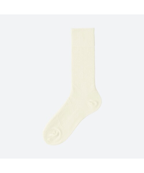 UNIQLO（ユニクロ）の「スーピマコットンリンクスチェックソックス（ソックス/靴下・メンズ・GRAY 03/WHITE 00/NAVY 69/BLUE 68/BLACK 09/DARK GRAY 08・25-27/27-29）」の2枚目の写真