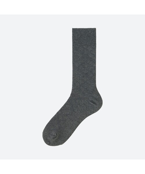 UNIQLO（ユニクロ）の「スーピマコットンリンクスチェックソックス（ソックス/靴下・メンズ・GRAY 03/WHITE 00/NAVY 69/BLUE 68/BLACK 09/DARK GRAY 08・25-27/27-29）」の4枚目の写真
